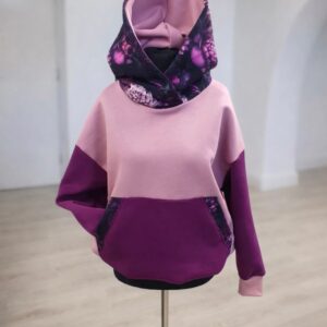 .Bluza oversize ŚLIWKA