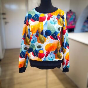 Bluza JAGA liście pomarańcz