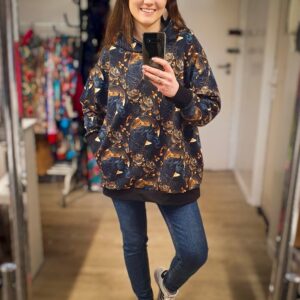 Bluza oversize z kapturem konie